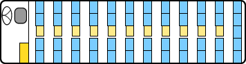 60名定員（正座席：49席　補助席：11席）