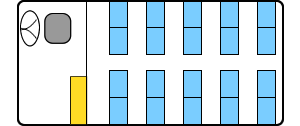 小型バスの座席表