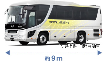 中型観光バスのイメージ写真