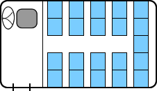 21人乗り小型バス（補助席なし）