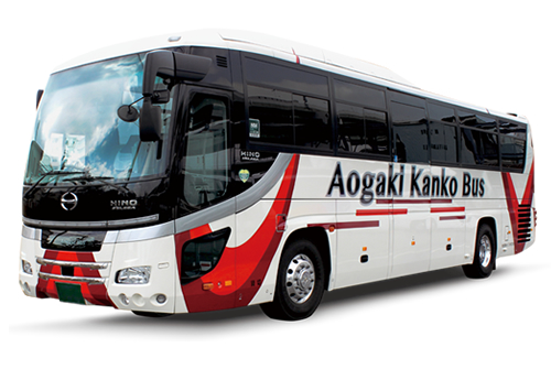 青垣観光バスが所有しているリフト付きバス