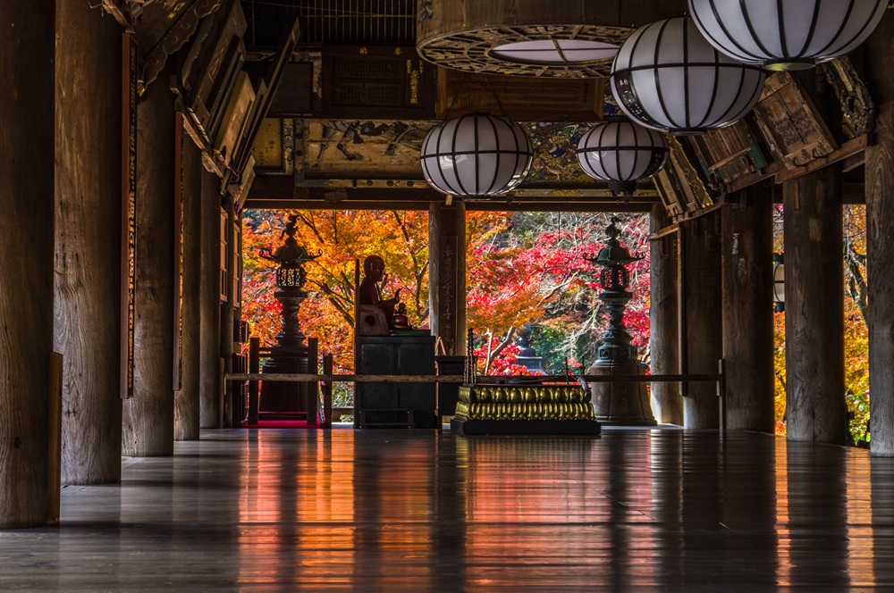 奈良・長谷寺の紅葉