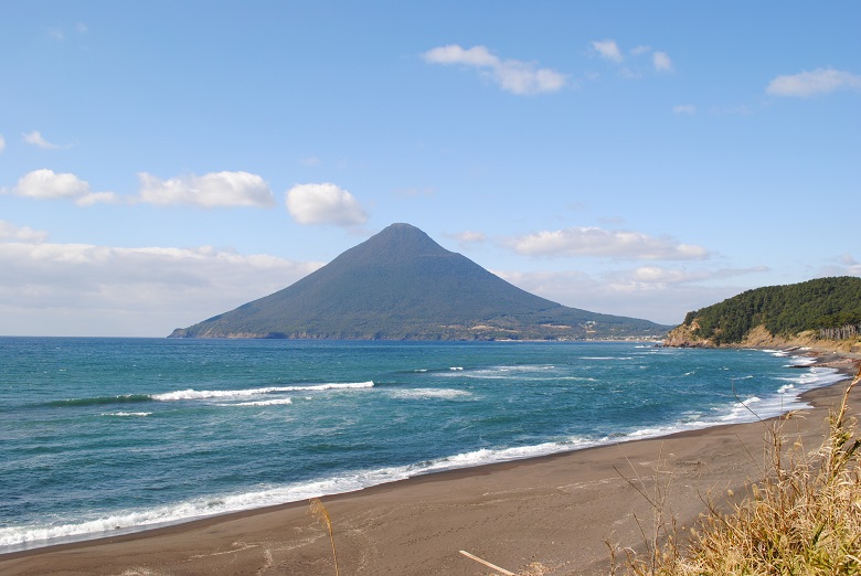 長崎鼻と開聞岳