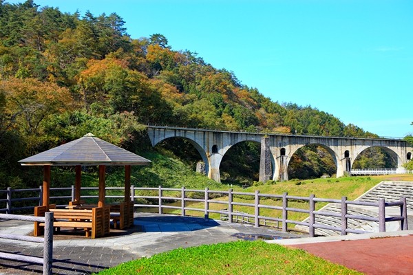 釜石線のめがね橋