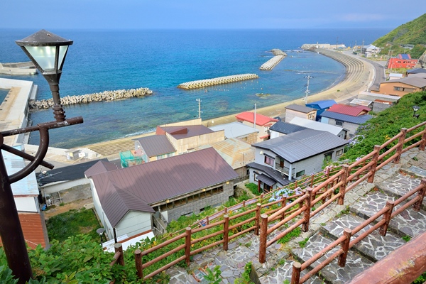 階段国道　国道339号 竜飛岬　青森 画質確認