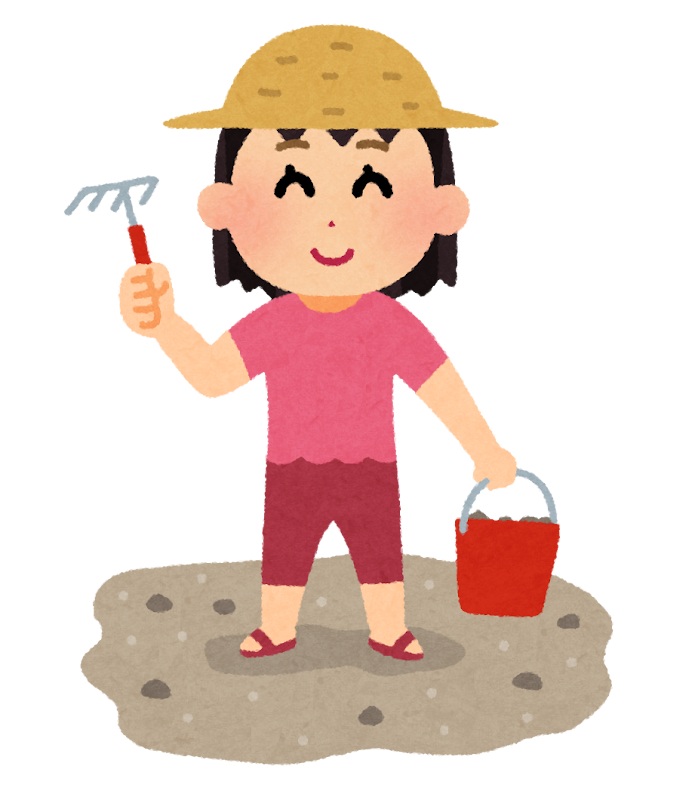 潮干狩りで使ってよい道具