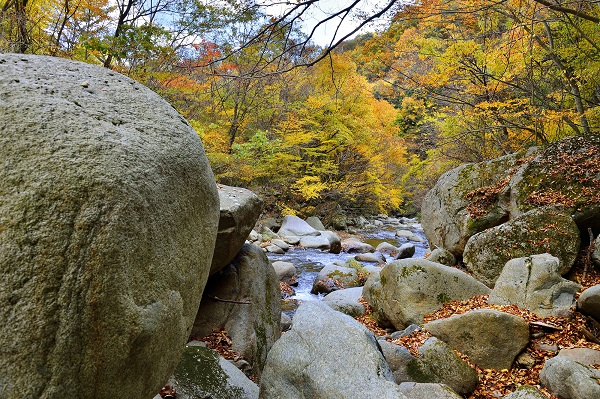 山梨県「日川渓谷　竜門峡」