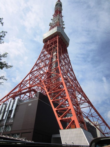 スカイバス東京は、東京タワーのすぐ下の道路を通過します