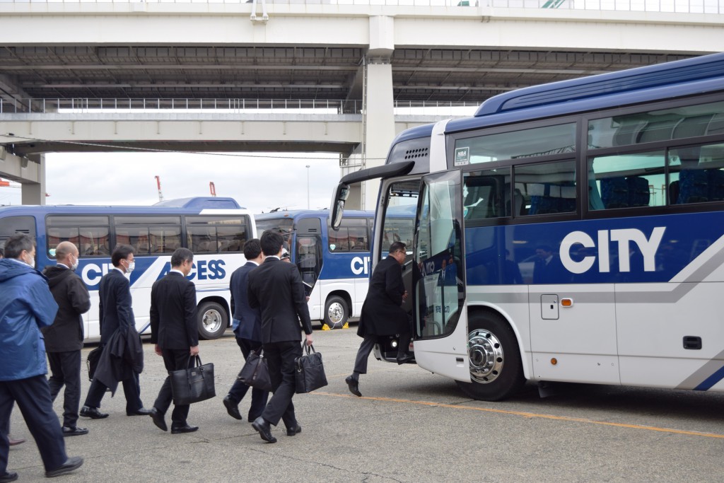 シティアクセスのバスに乗車