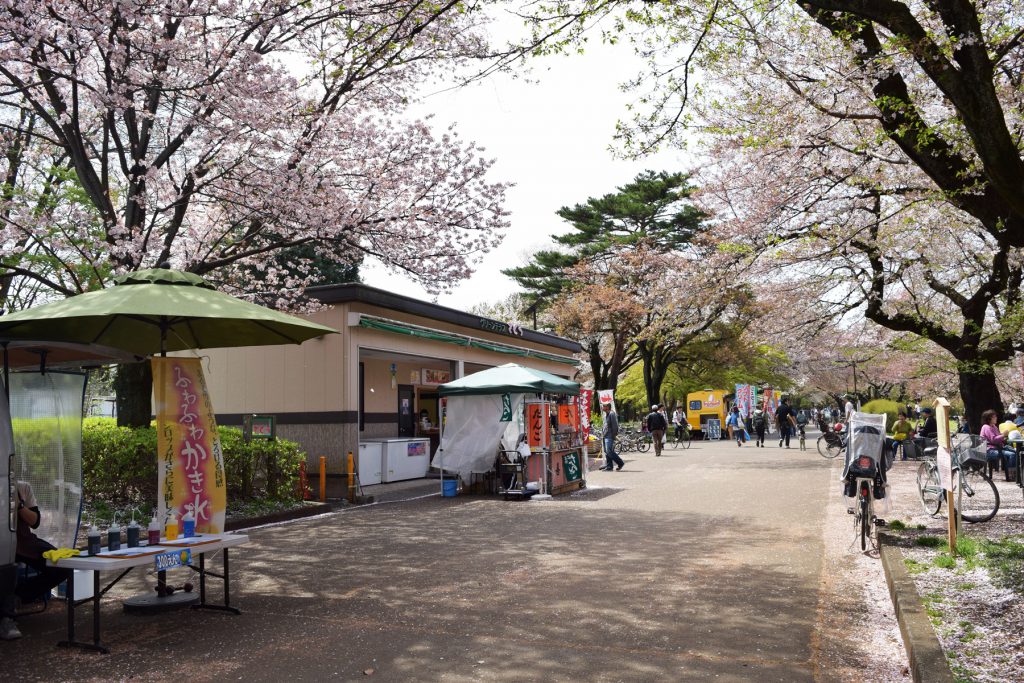 公園内の軽食コーナー