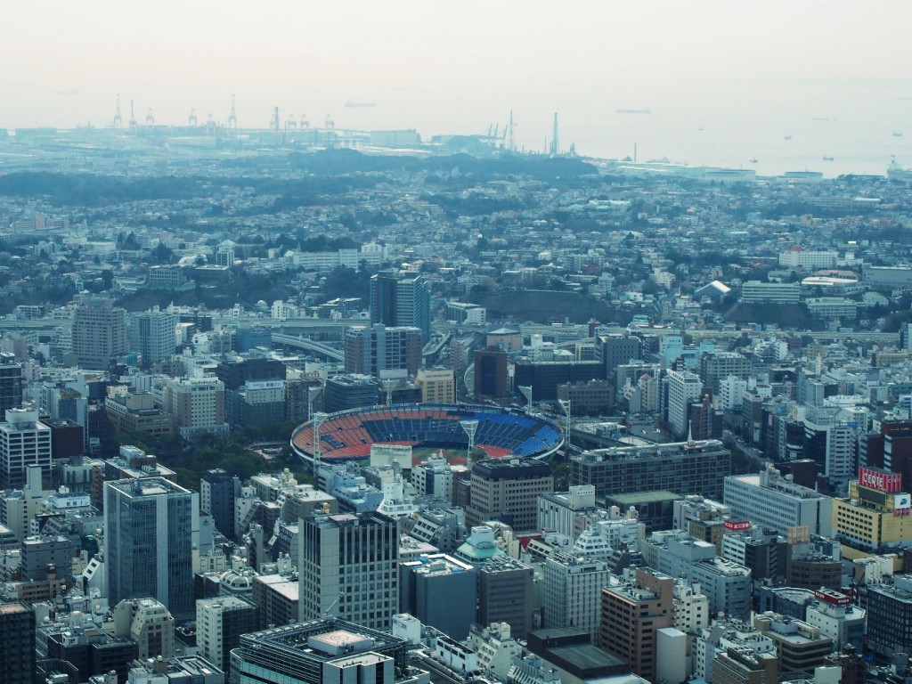 横浜スタジアムが見える