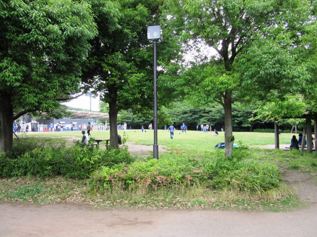 試合前の野津田公園の様子