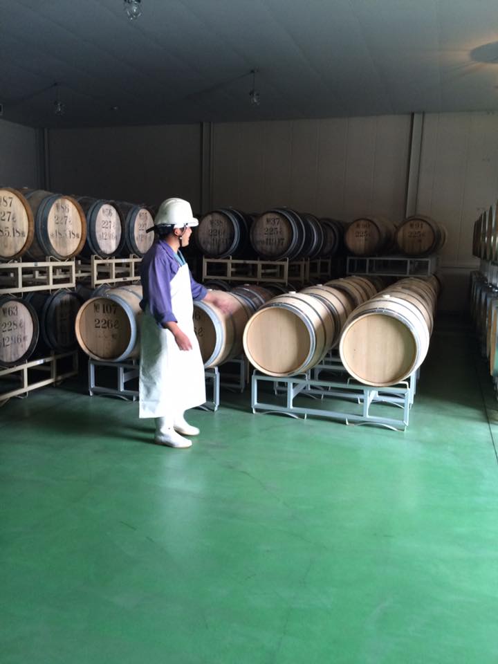 シャンモリワインの醸造樽