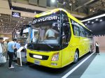 釜山国際モーターショーで展示された現代自動車のバス