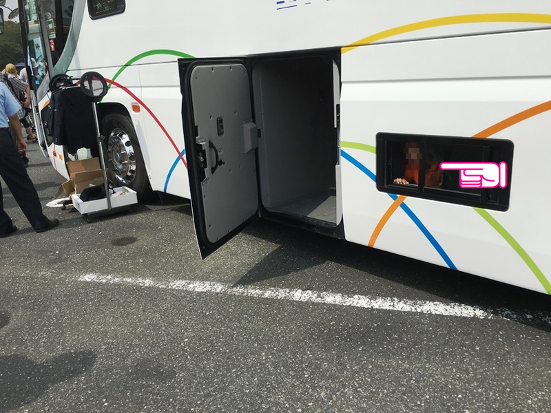 関東バスのトランクルーム