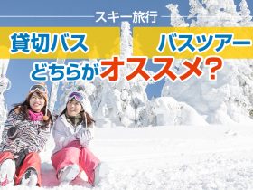 【徹底比較】スキー旅行は、貸切バスとバスツアーどっちがオススメ？