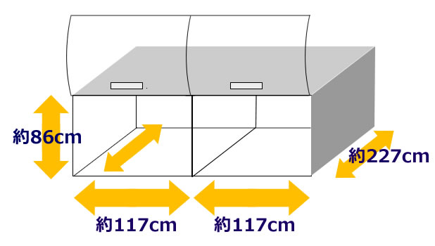 大型バスのトランクサイズ