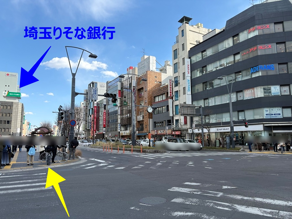 大宮駅東口入口の交差点