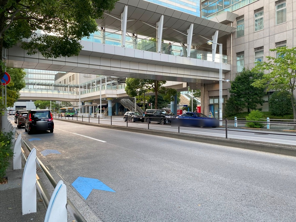 品川駅の貸切バス乗り場