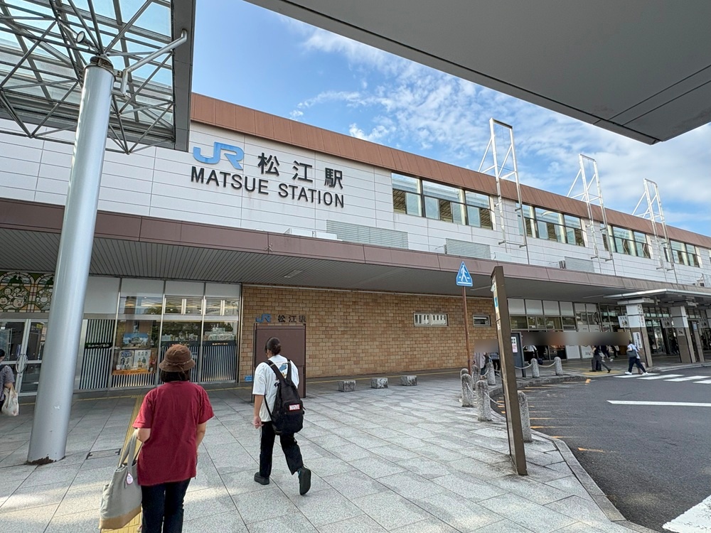 松江駅の貸切バス乗り場