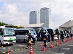 各社自慢のバスがずらり幕張に大集結
