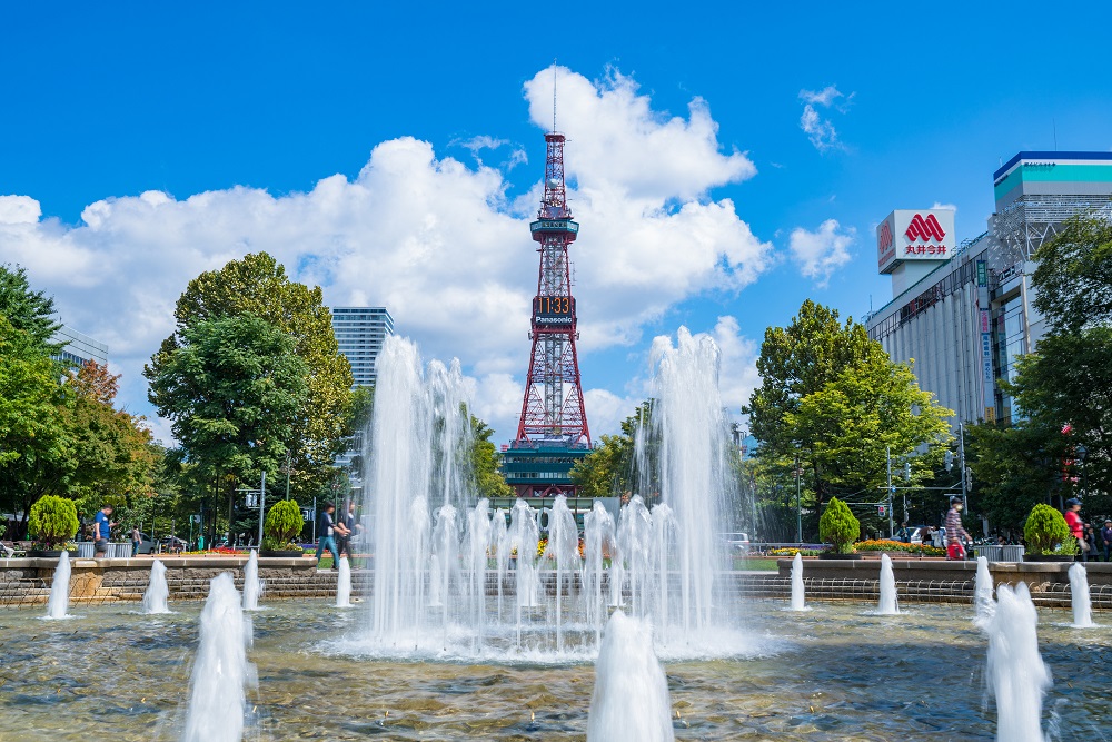 札幌大通公園にあるテレビ塔