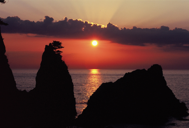 笹川流れ夕景