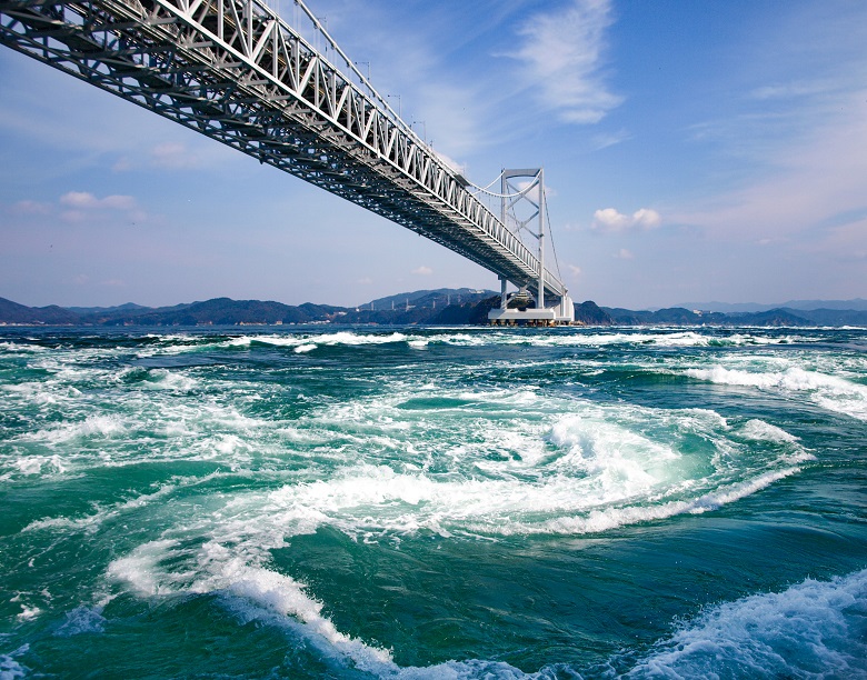 鳴門海峡の渦潮