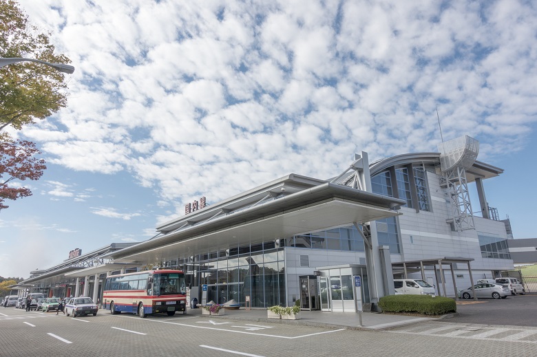 福島空港の貸切バス乗り場