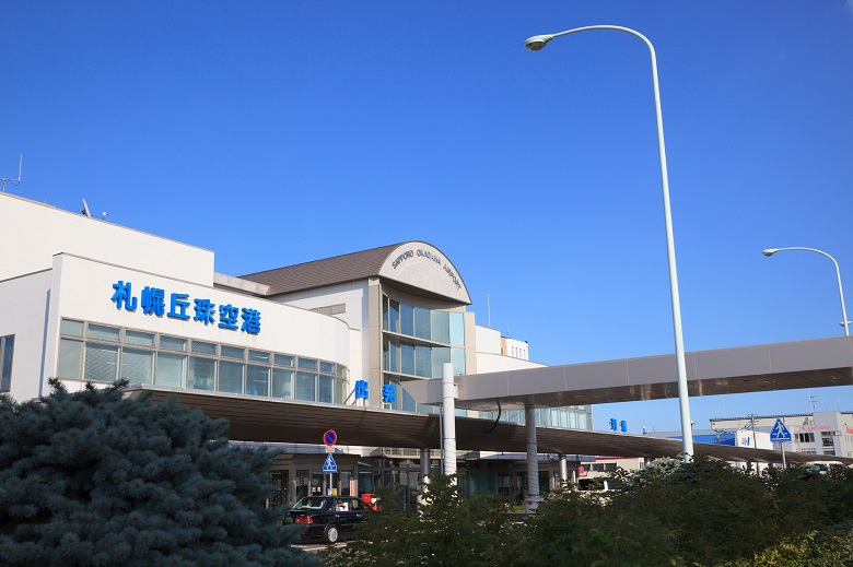 札幌丘珠（おかだま）空港の貸切バス乗り場