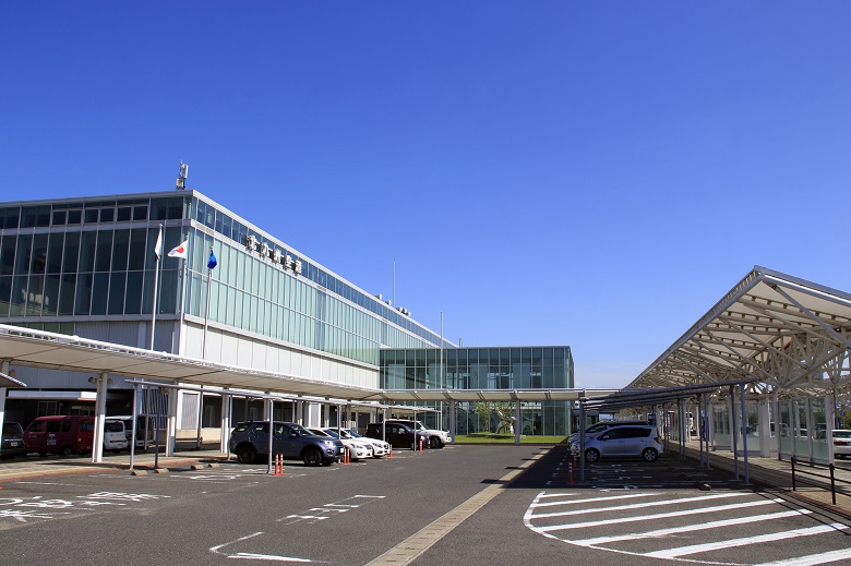 北九州空港の貸切バス乗り場
