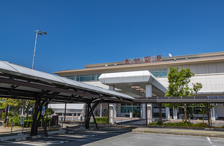 大分空港の貸切バス乗り場