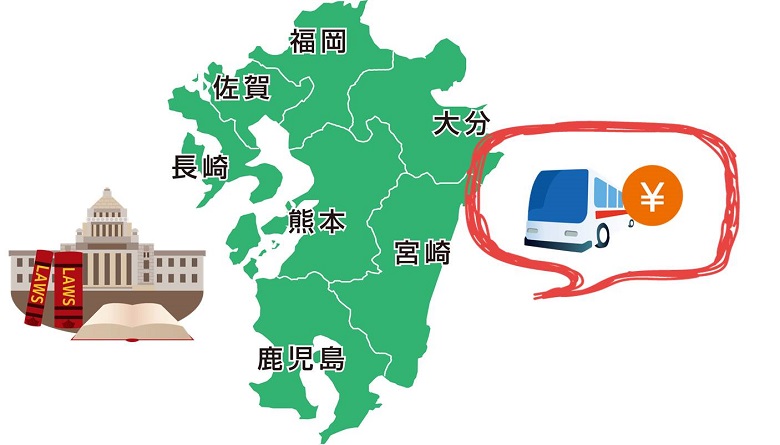 九州運輸局が設定している貸切バス料金