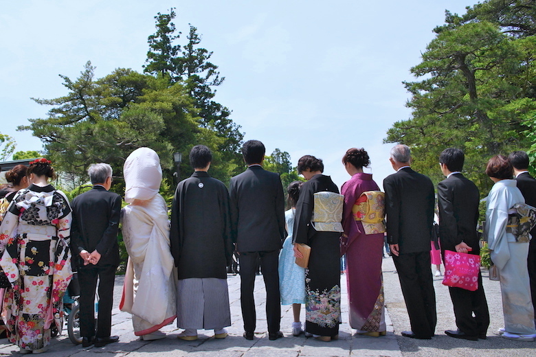 結婚式家族写真