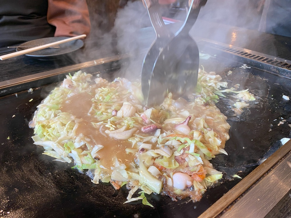 月島のもんじゃ焼き