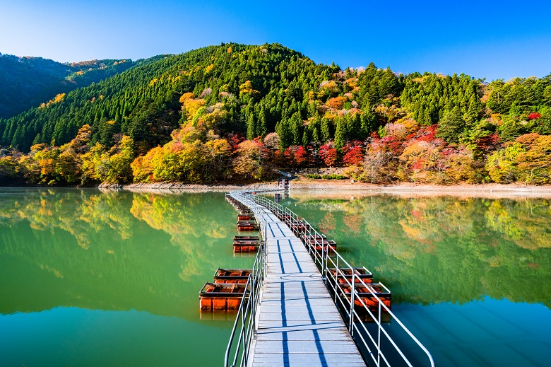 奥多摩湖・浮橋