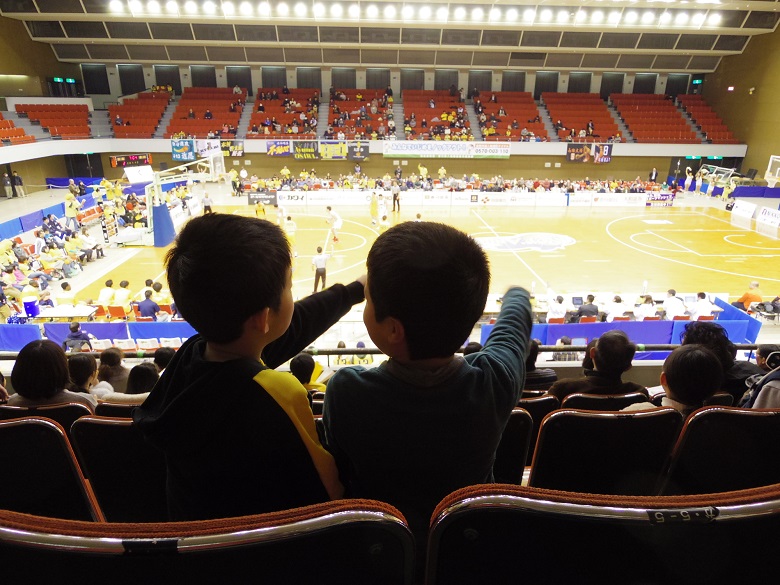 バスケットの試合会場紹介・高松市