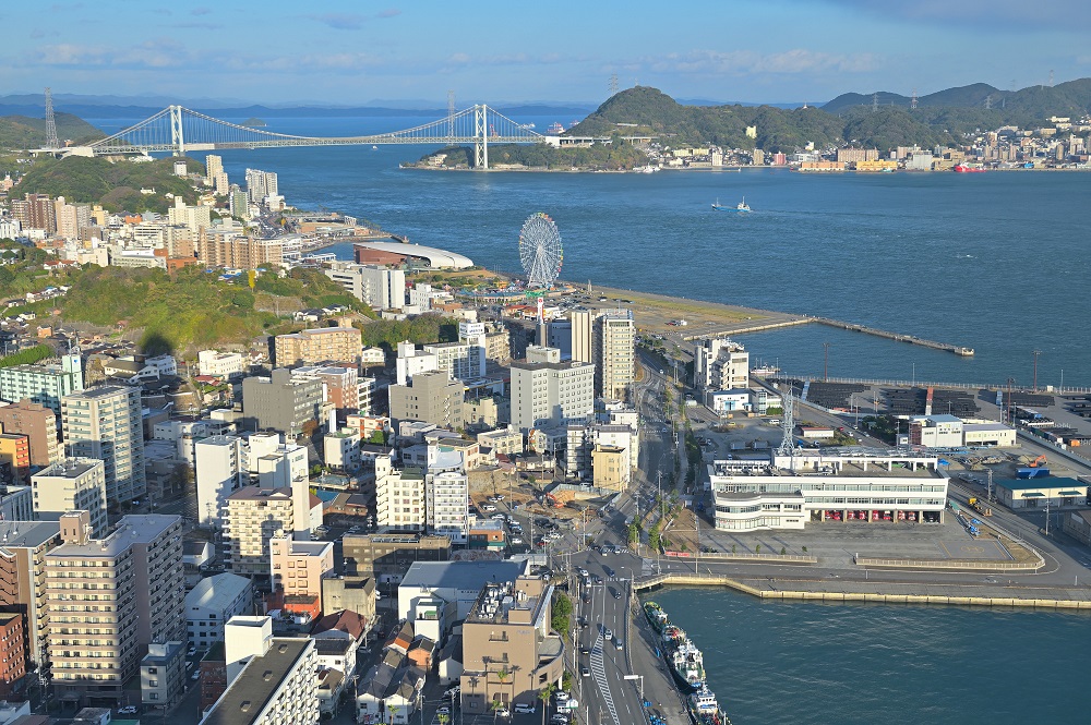 海峡ゆめタワー・展望室からの眺望