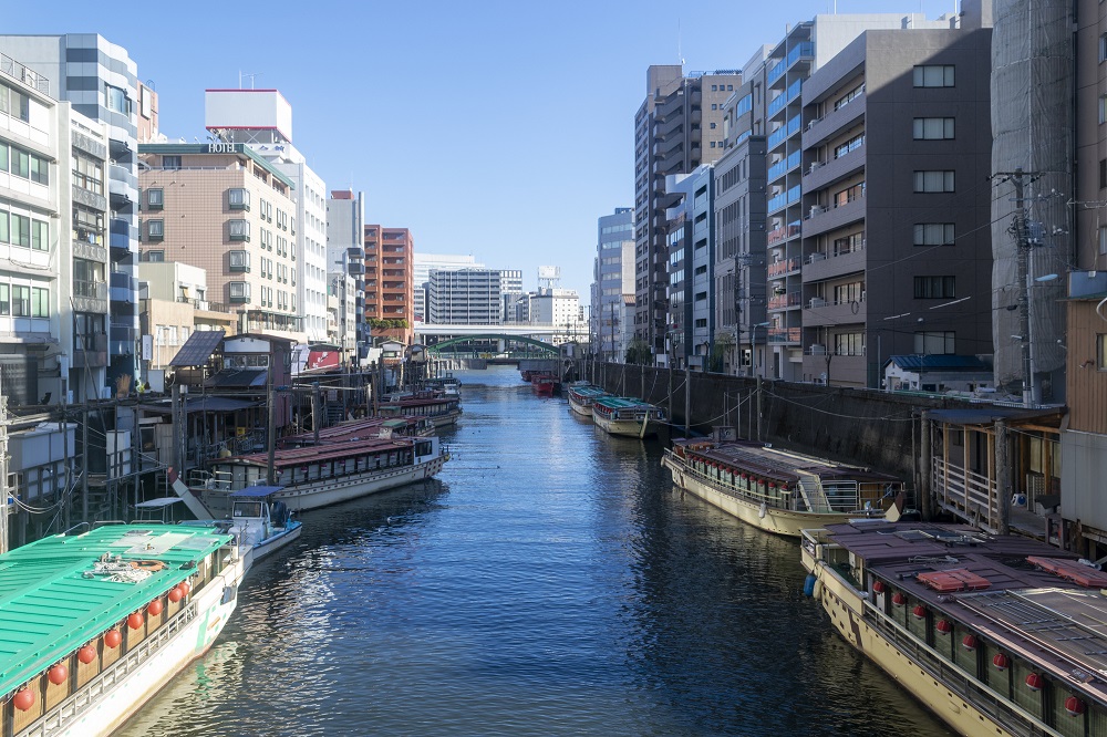 浅草橋から屋形船で東京観光