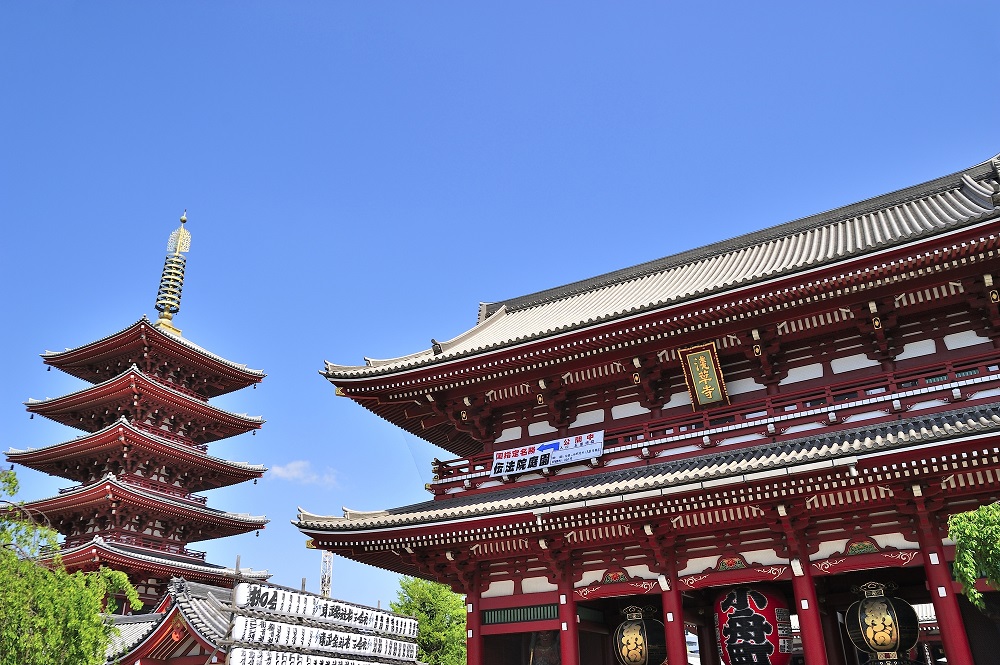 浅草寺と五重塔