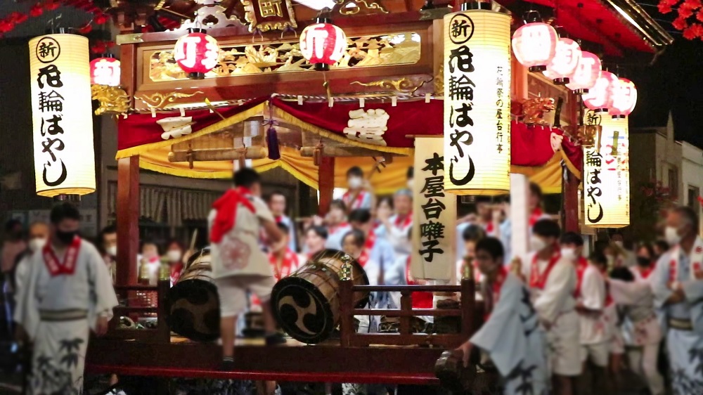 「花輪ばやし」屋台