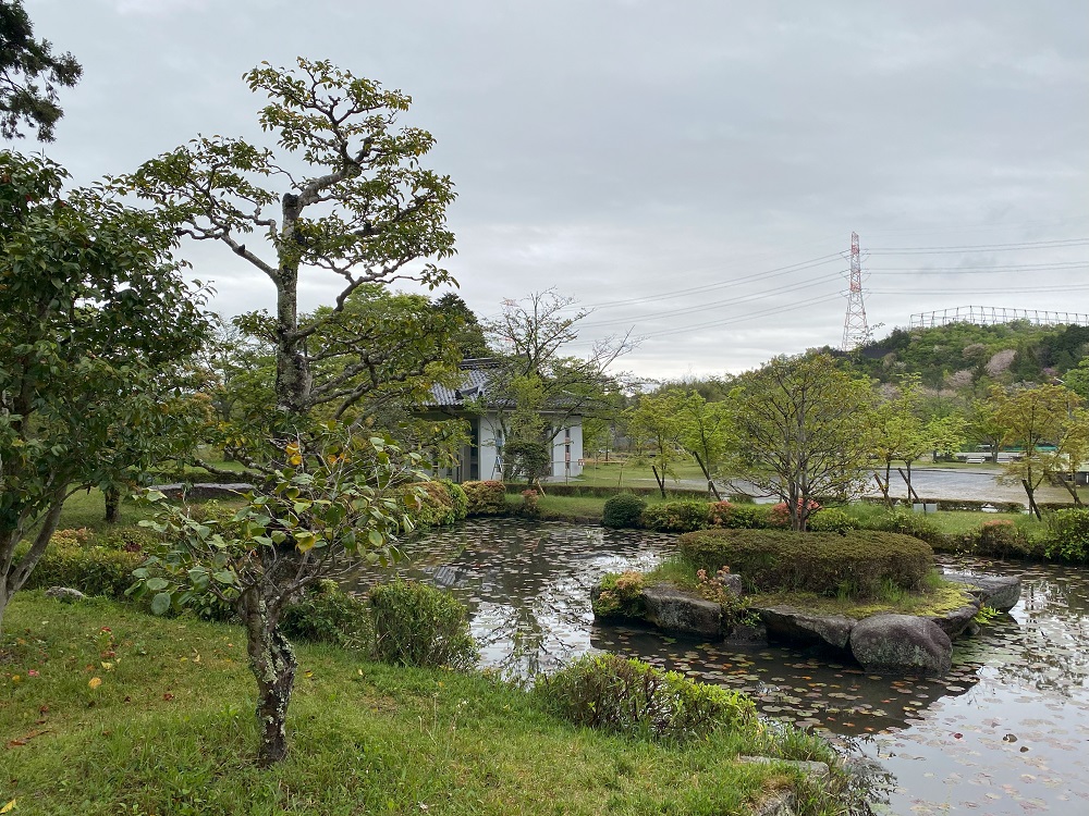 のどかな里山の風景が広がる観音寺周辺