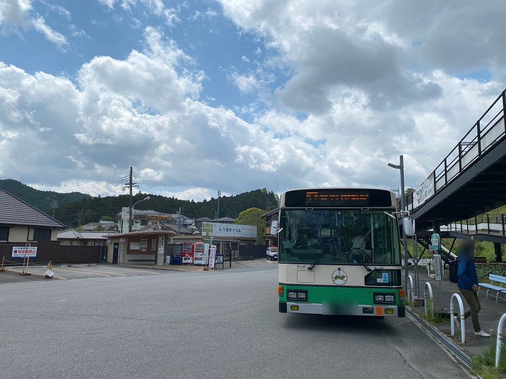 室生口大野駅までバスで