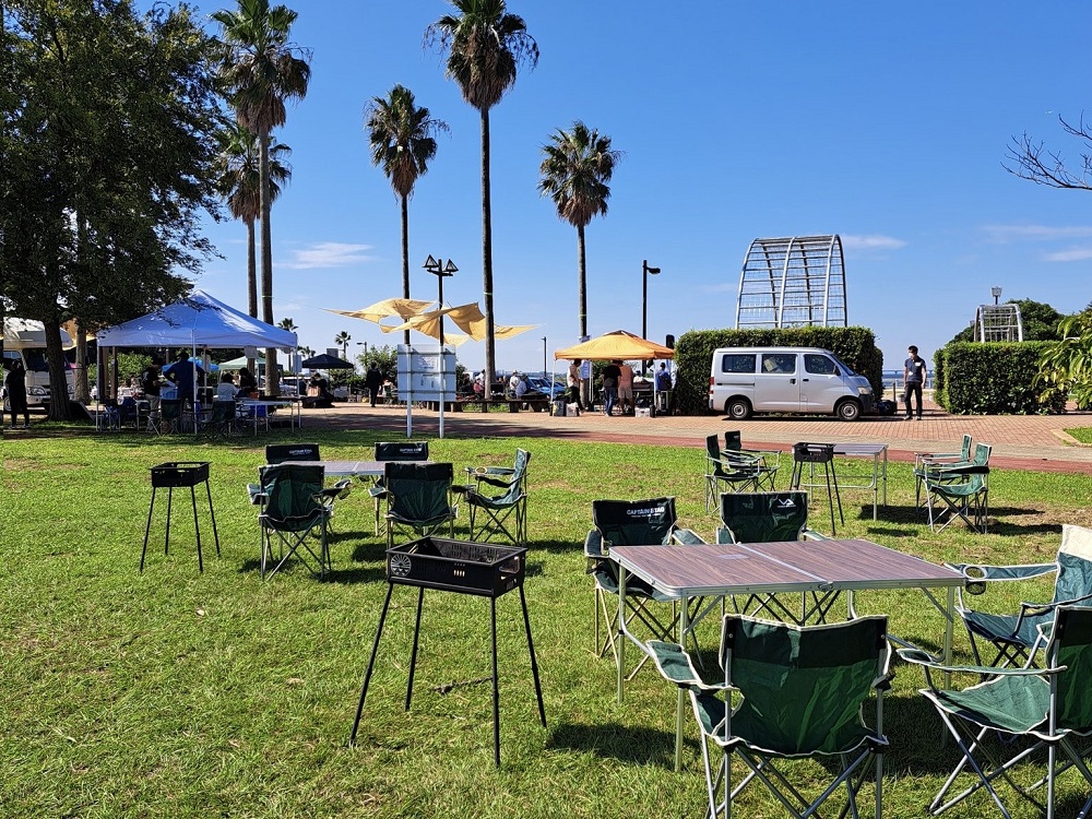 袖ケ浦海浜公園BBQ場