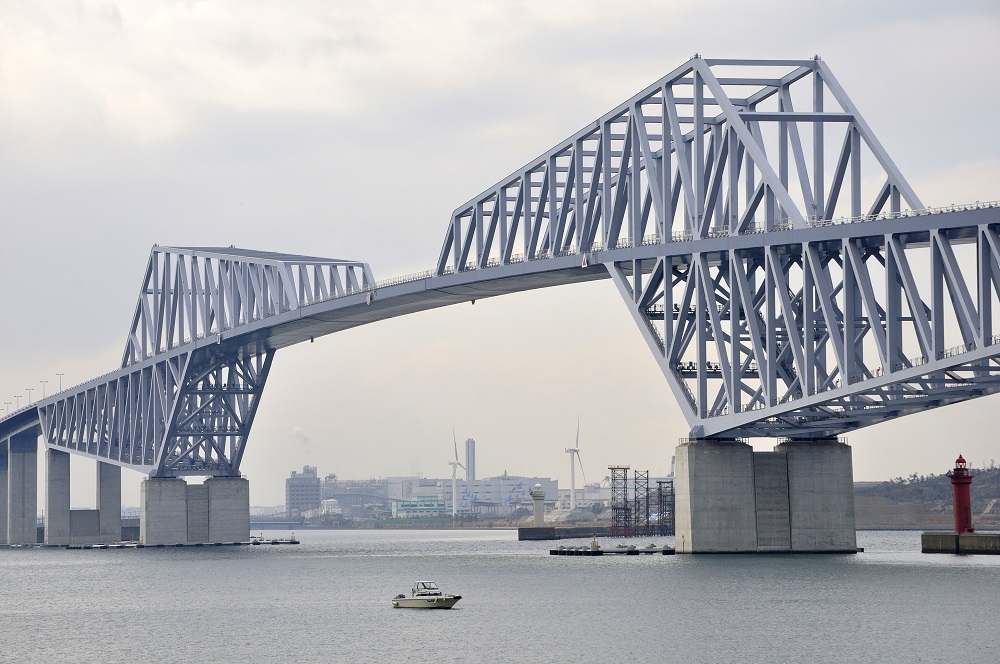 恐竜橋の愛称で親しまれている「東京ゲートブリッジ」