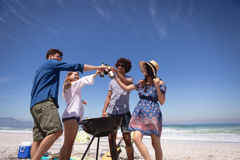 青空のもとBBQを楽しもう