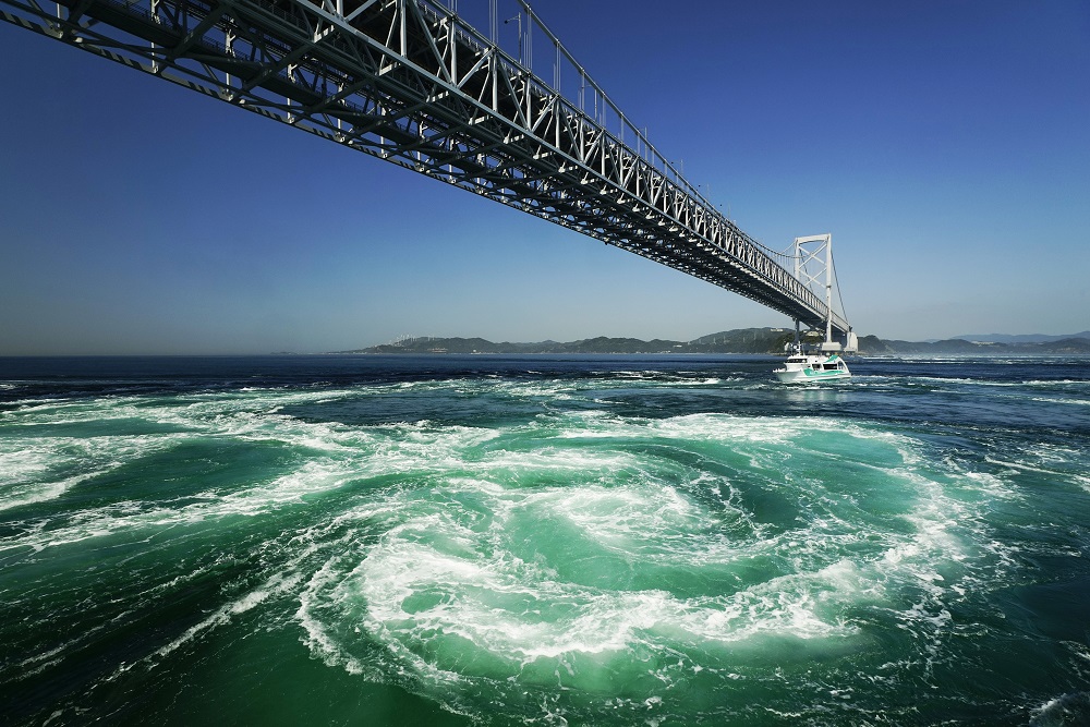 鳴門海峡の渦潮