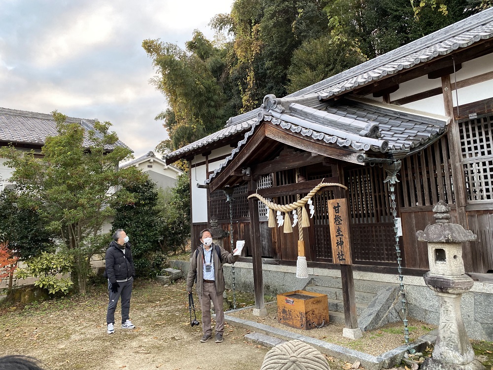 甘樫坐（あまかします）神社、立石からパワーを頂きます