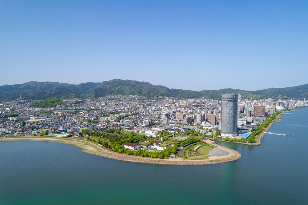 大津市付近の風景