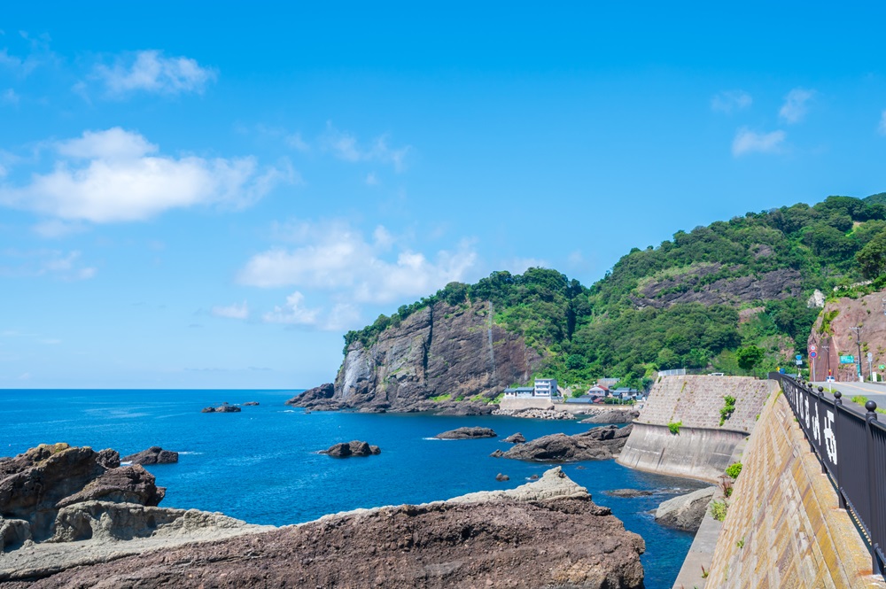 越前海岸・越前岬・鳥糞岩を臨む